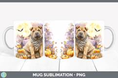 GorgeousDogs 01 Bandana Halloween Mug Wrap design.