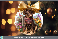 GorgeousDogs 01 Bandana Summer Ornament design.