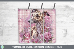 GorgeousDogs 01 Checker Valentine Tumbler design.