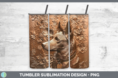 GorgeousDogs 01 Copper Relief Tumbler design.