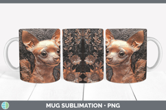 GorgeousDogs 01 Copper Relief Mug Wrap design.