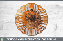 GorgeousDogs 01 Copper Relief Wind Spinner design.