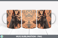 GorgeousDogs 01 Copper Relief Mug Wrap design.