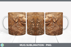 GorgeousDogs 01 Copper Relief Mug Wrap design.