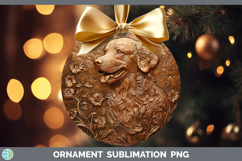 GorgeousDogs 01 Copper Relief Ornament design.