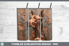 GorgeousDogs 01 Copper Relief Tumbler design.