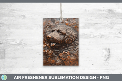 GorgeousDogs 01 Copper Relief Air Freshener design.