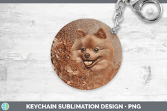 GorgeousDogs 01 Copper Relief Keychain design.