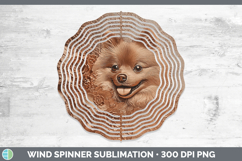 GorgeousDogs 01 Copper Relief Wind Spinner design.