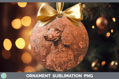 GorgeousDogs 01 Copper Relief Ornament design.