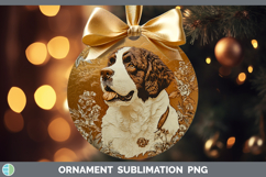 GorgeousDogs 01 Copper Relief Ornament design.