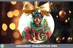 GorgeousDogs 01 Cute Christmas Ornament design.