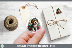 GorgeousDogs 01 Cute Christmas Stickers design.