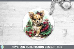 GorgeousDogs 01 Cute Christmas Keychain design.