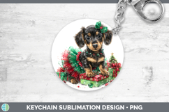 GorgeousDogs 01 Cute Christmas Keychain design.