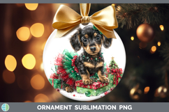 GorgeousDogs 01 Cute Christmas Ornament design.