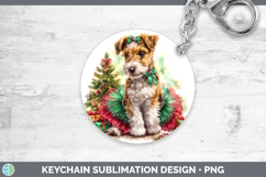 GorgeousDogs 01 Cute Christmas Keychain design.