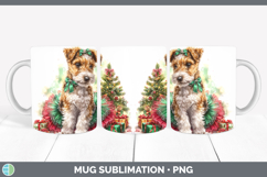 GorgeousDogs 01 Cute Christmas Mug Wrap design.