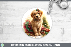 GorgeousDogs 01 Cute Christmas Keychain design.