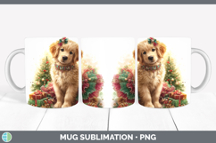 GorgeousDogs 01 Cute Christmas Mug Wrap design.