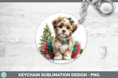 GorgeousDogs 01 Cute Christmas Keychain design.