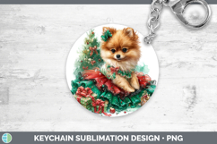 GorgeousDogs 01 Cute Christmas Keychain design.