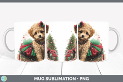 GorgeousDogs 01 Cute Christmas Mug Wrap design.