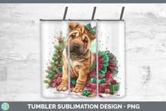 GorgeousDogs 01 Cute Christmas Tumbler design.