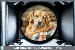 GorgeousDogs 01 Flannel Car Coaster design.