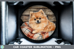 GorgeousDogs 01 Flannel Car Coaster design.
