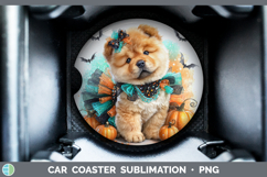 GorgeousDogs 01 Halloween Car Coaster design.