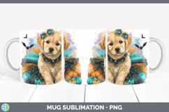 GorgeousDogs 01 Halloween Mug Wrap design.