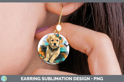 GorgeousDogs 01 Halloween Round Earrings design.