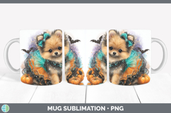 GorgeousDogs 01 Halloween Mug Wrap design.