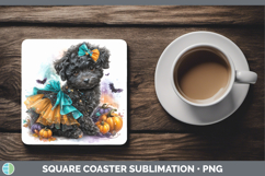 GorgeousDogs 01 Halloween Square Coaster design.
