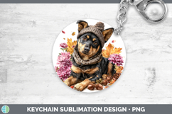 GorgeousDogs 01 Knit Hat Keychain design.