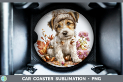 GorgeousDogs 01 Knit Hat Car Coaster design.