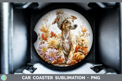 GorgeousDogs 01 Knit Hat Car Coaster design.