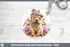 GorgeousDogs 01 Knit Hat Keychain design.