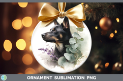 GorgeousDogs 01 Lavender and Eucalyptus Ornament design.