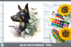 GorgeousDogs 01 Lavender and Eucalyptus Paper Backgrounds design.