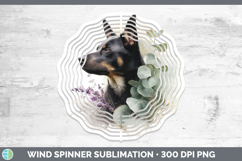 GorgeousDogs 01 Lavender and Eucalyptus Wind Spinner design.