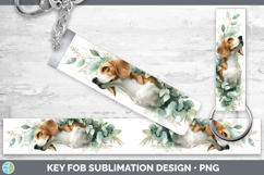 GorgeousDogs 01 Lavender and Eucalyptus Key Fob design.