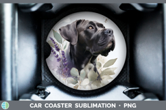 GorgeousDogs 01 Lavender and Eucalyptus Car Coaster design.