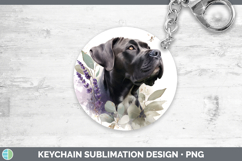 GorgeousDogs 01 Lavender and Eucalyptus Keychain design.