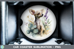GorgeousDogs 01 Lavender and Eucalyptus Car Coaster design.