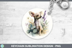 GorgeousDogs 01 Lavender and Eucalyptus Keychain design.