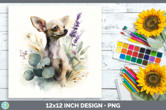 GorgeousDogs 01 Lavender and Eucalyptus Paper Backgrounds design.