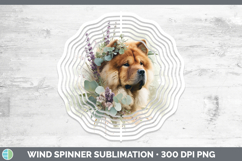 GorgeousDogs 01 Lavender and Eucalyptus Wind Spinner design.