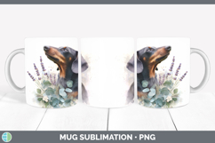 GorgeousDogs 01 Lavender and Eucalyptus Mug Wrap design.